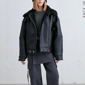 OVERSIZED SHERPA AVIATOR JACKET